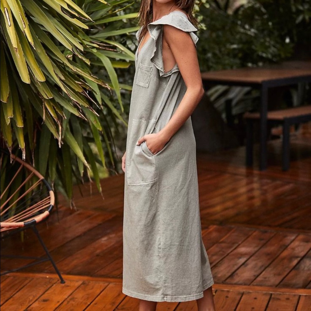 Free People Once Upon a Sea Midi Dress